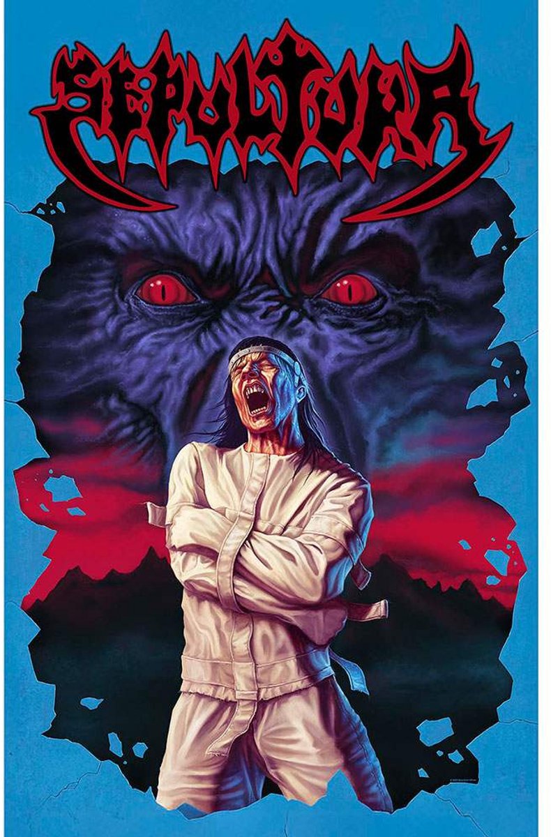 Sepultura - Schizophrenia Textiel Poster - Blauw/Multicolours