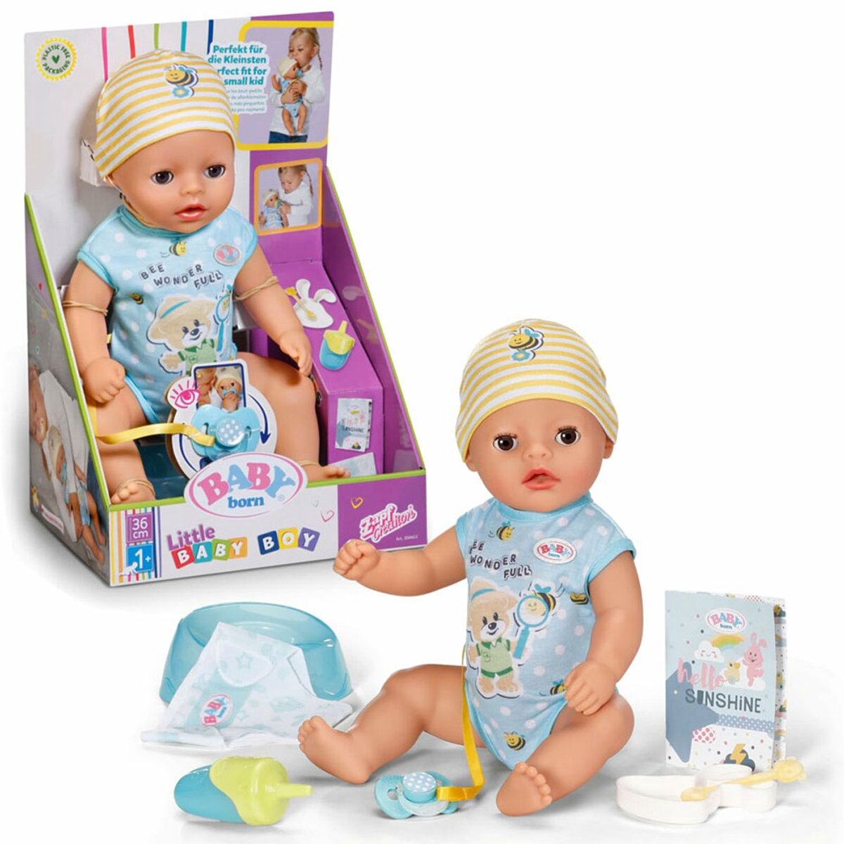 BABY born Lukas Little Baby Boy - 36cm — afbeelding 4