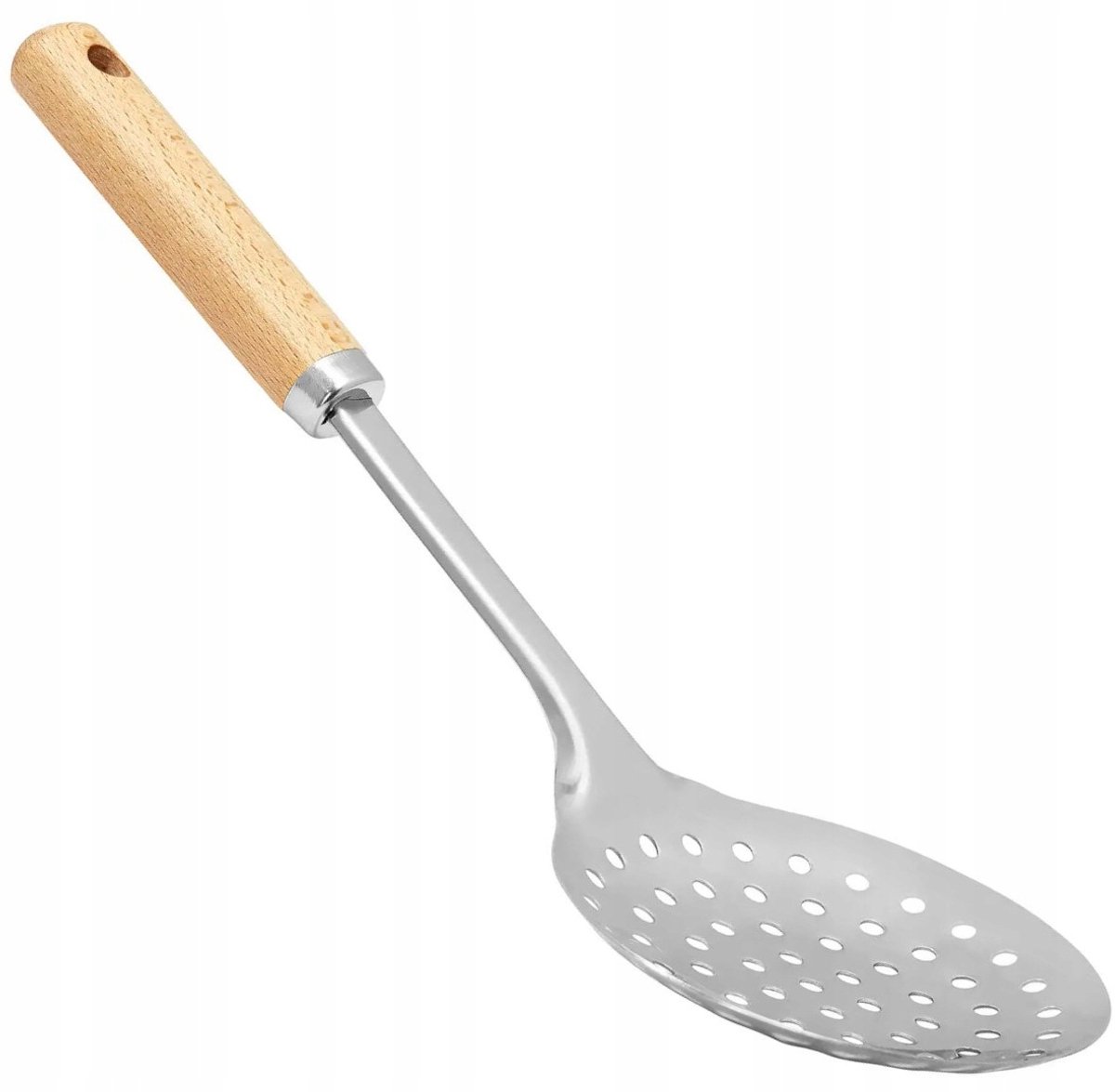 Ambition Natural Schuimspaan Lepel 33cm - RVS & Beukenhout