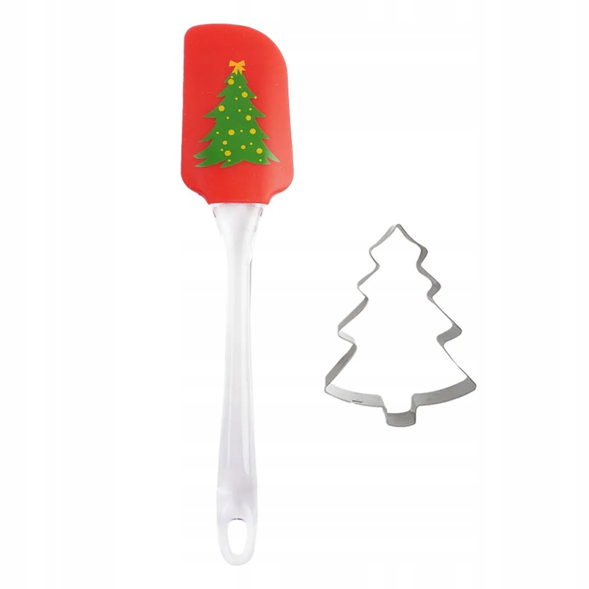 Altom Design Kerst Siliconen Spatel met Koekjesvorm kerstboom