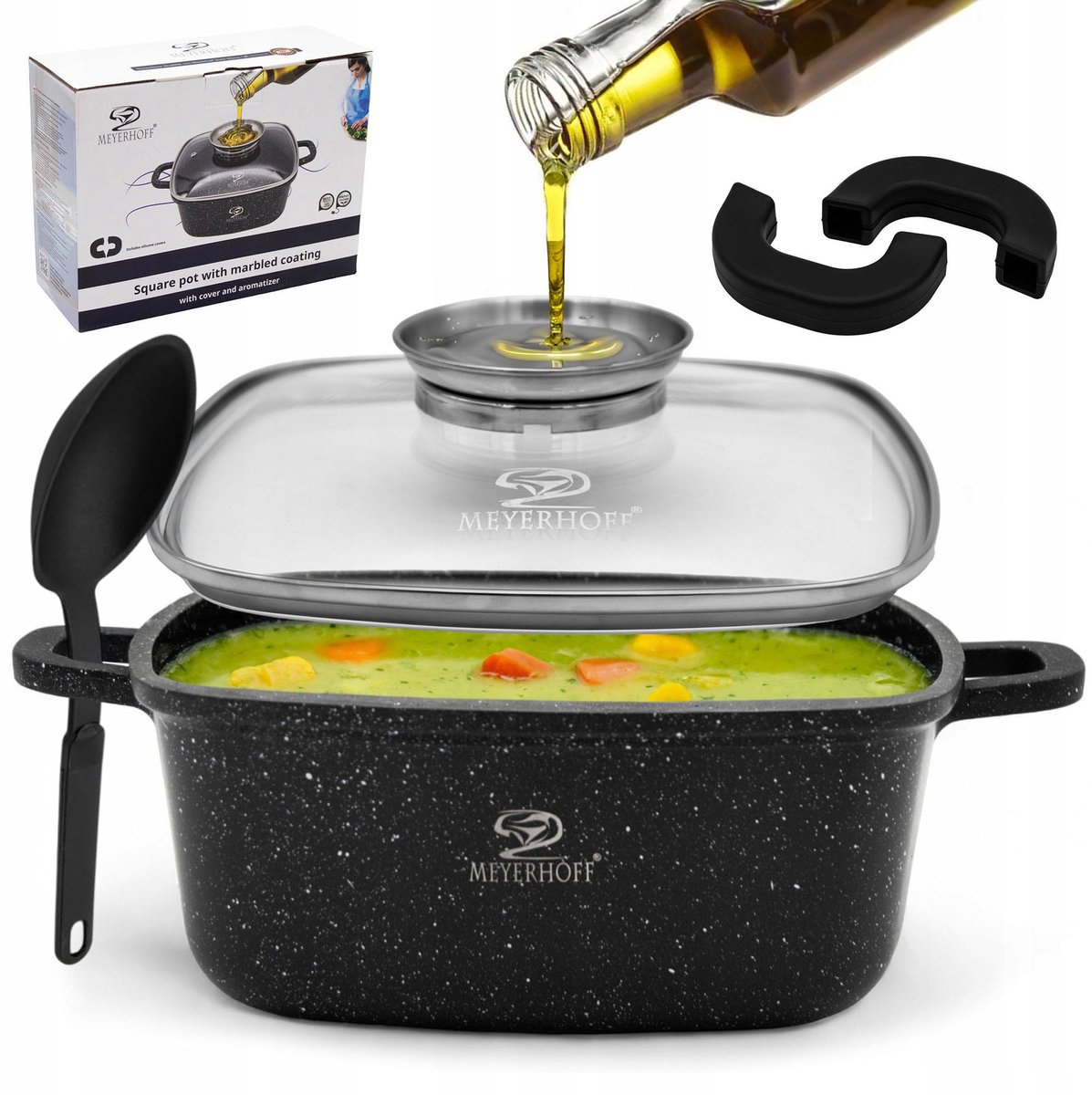 Marmitek Kookpan met Deksel & Aromaatdispenser - 22cm