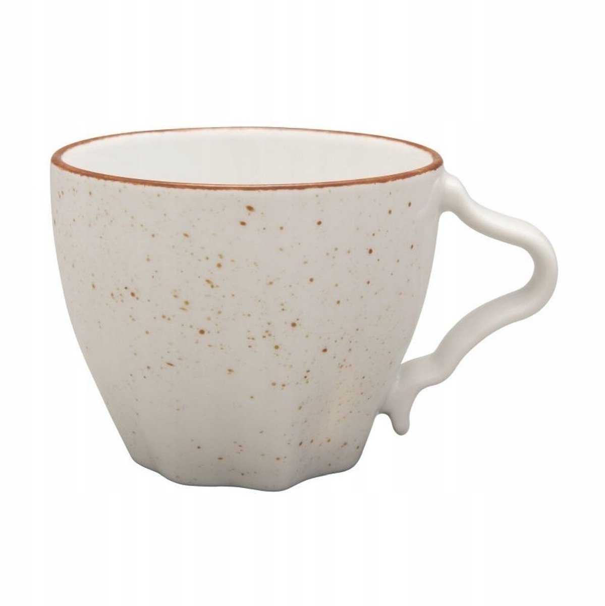 Lubiana Stone Age Mokkakopjes Set 6x 250ml Beige Porselein