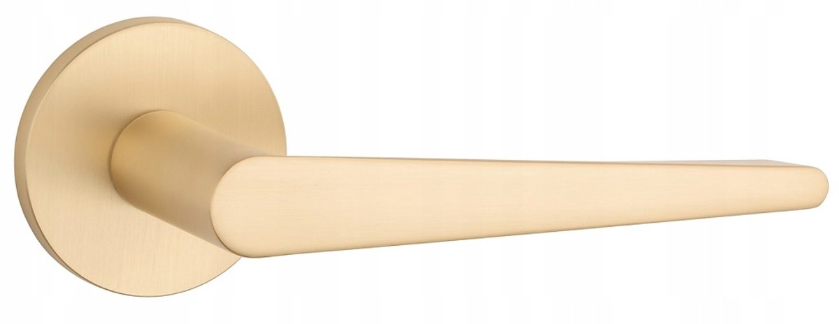 Arnica Slim Deurkruk Mat Goud Rond Rozet 7mm