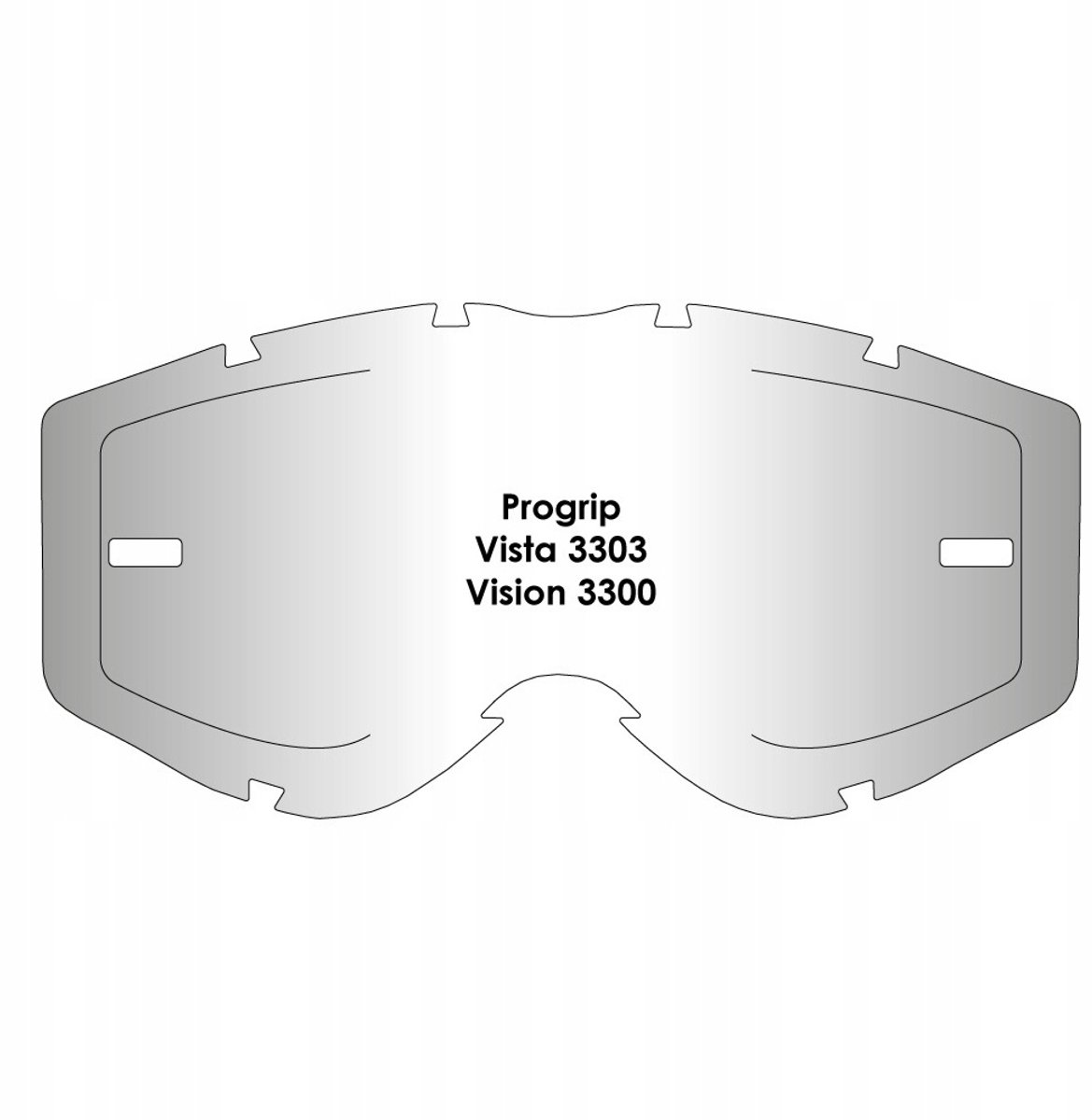 Airscreen Vizier voor Progrip Vista/Vision 3303 - Helder