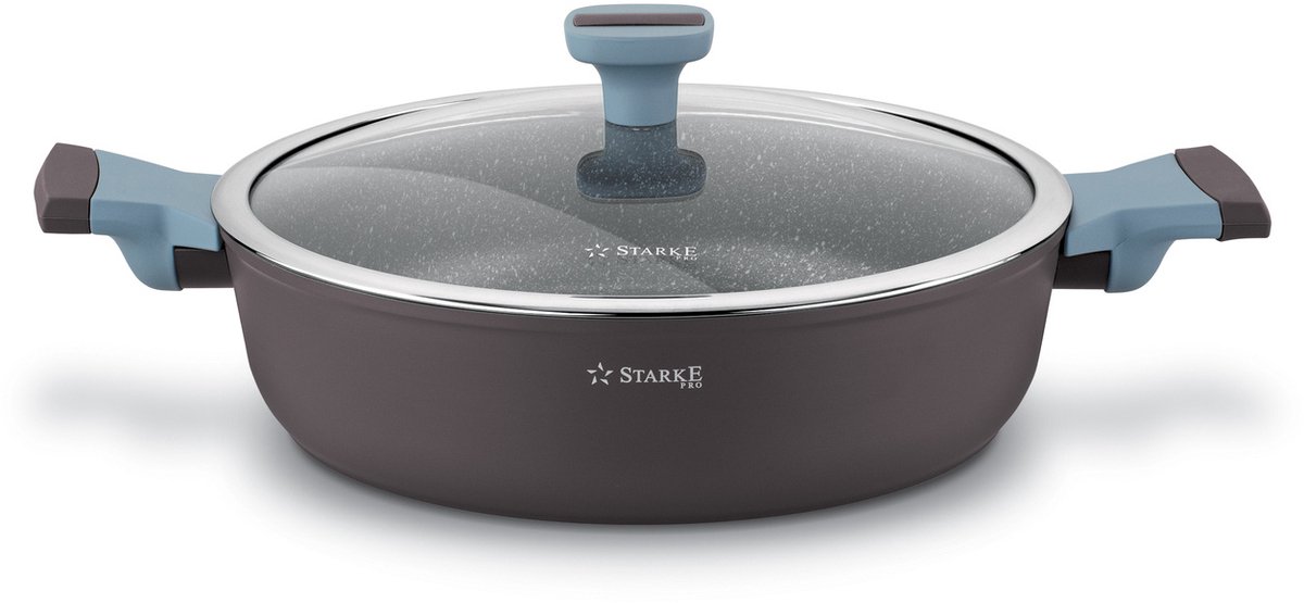 Starke Pro Luxury Grey II Koekenpan 28 cm met Anti-aanbaklaag