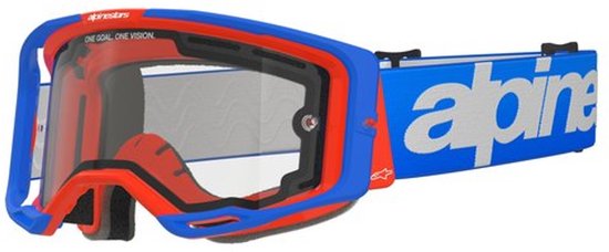 Alpinestars Vision 8 Cross/Enduro Bril - Blauw/Oranje