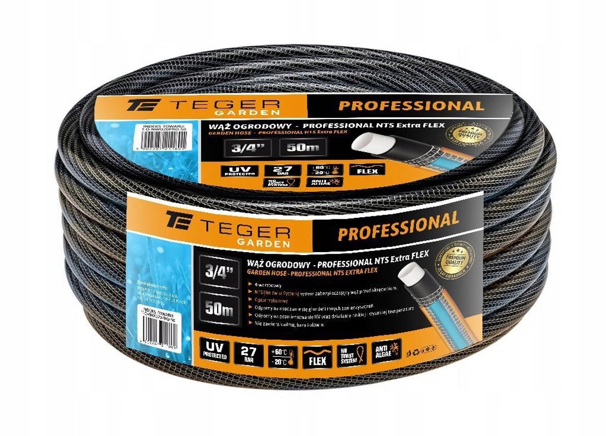 Teger Professionele Tuinslang EXTRA FLEX 3/4" 50m