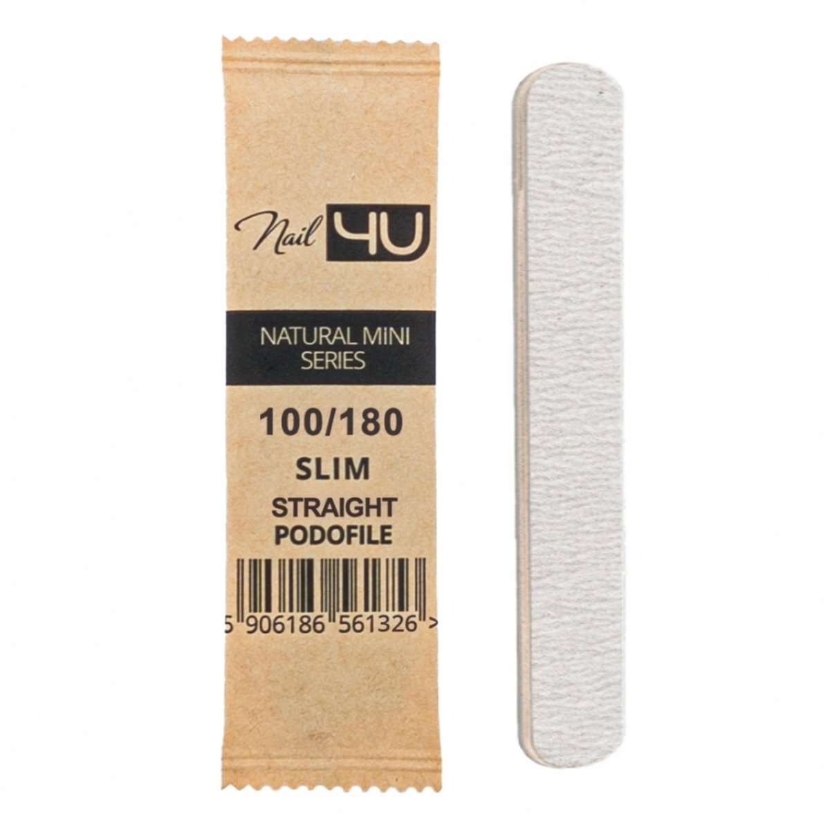 Nail4u Houten Nagelvijl Slim Mini 100/180 - Eco & Professioneel
