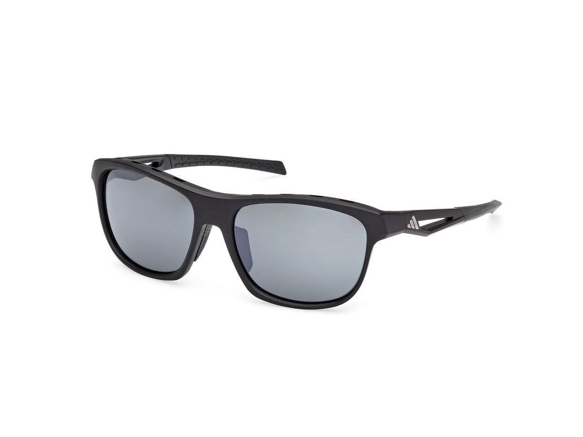 Adidas Sport Sp0118 Gepolariseerde Zonnebril Smoke/CAT3 Zwart