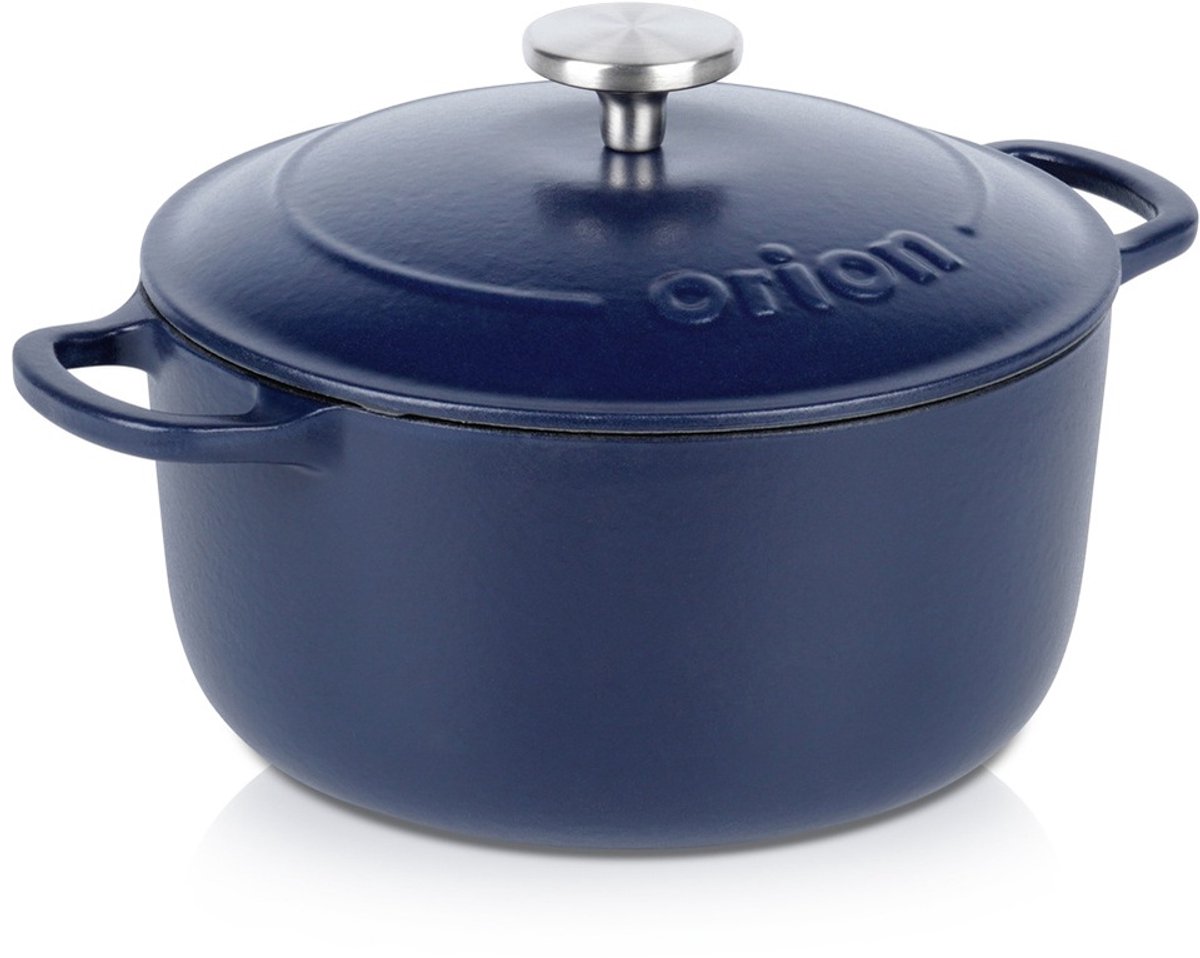 Gietijzeren Emaille Braadpan met Deksel LITINA 22cm, 3.3L