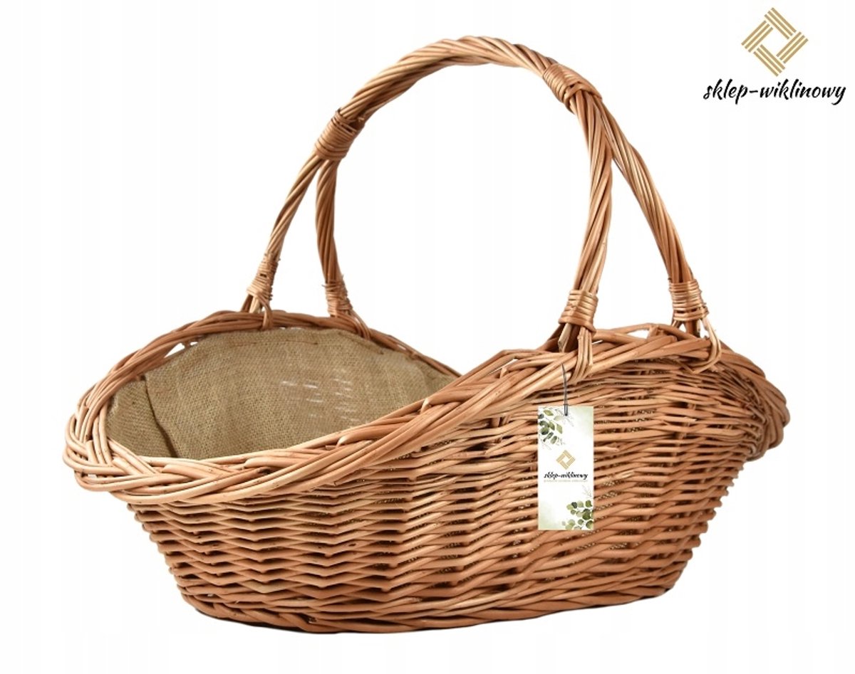 Wikken Houtmand voor Open Haard - 70cm - Gevoerd met Jute