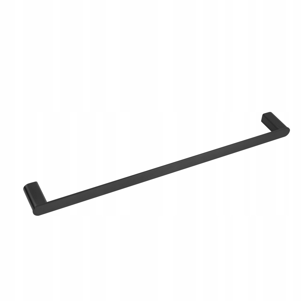 Balneo Quarx Zwarte RVS Wandhaak voor Handdoeken - 60cm