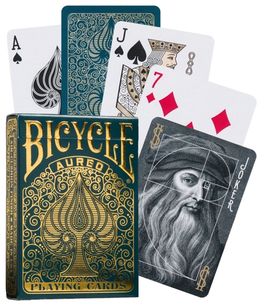 Bicycle Aureo Europe Speelkaarten - Goud & Blauw