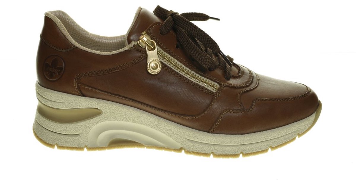 Comfortschoenen Dames Cognac Rieker maat 41
