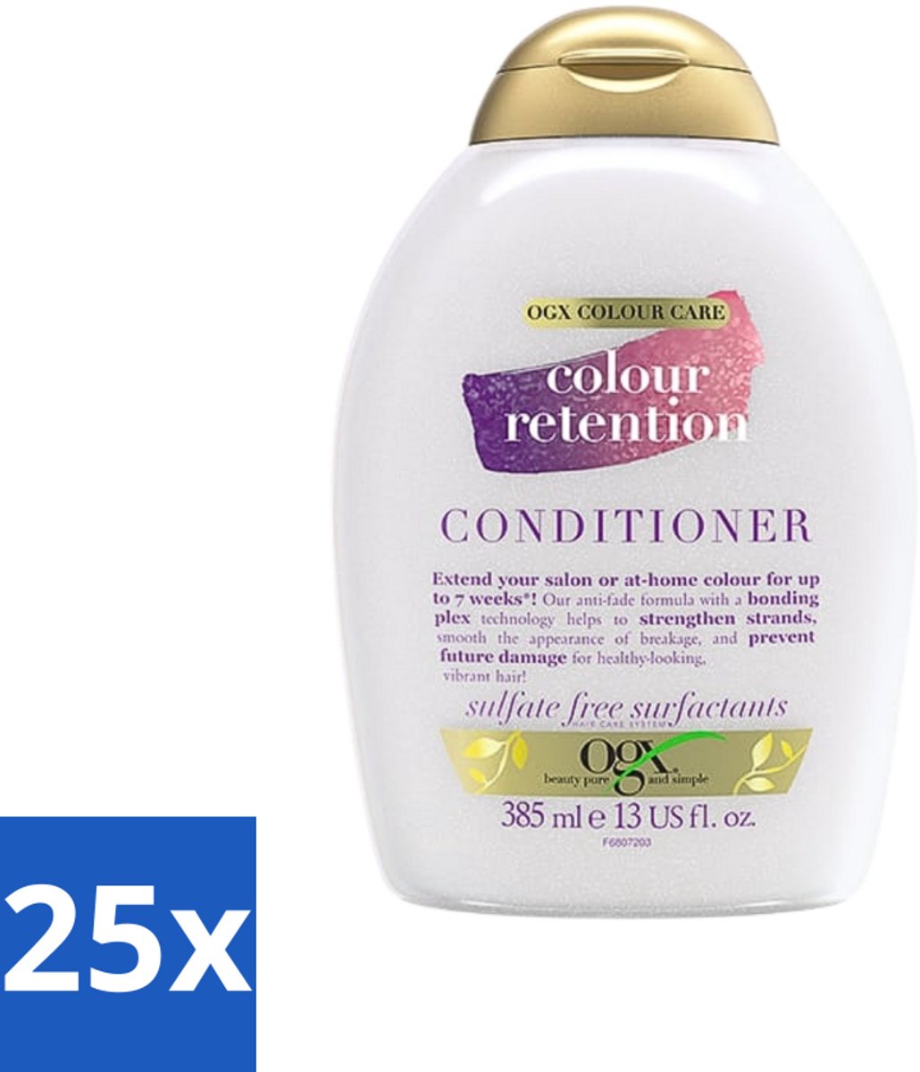 25 x OGX - Colour Retention - Conditioner - Voor Gekleurd Haar - 385 ml - Voordeelverpakking - 25 stuks