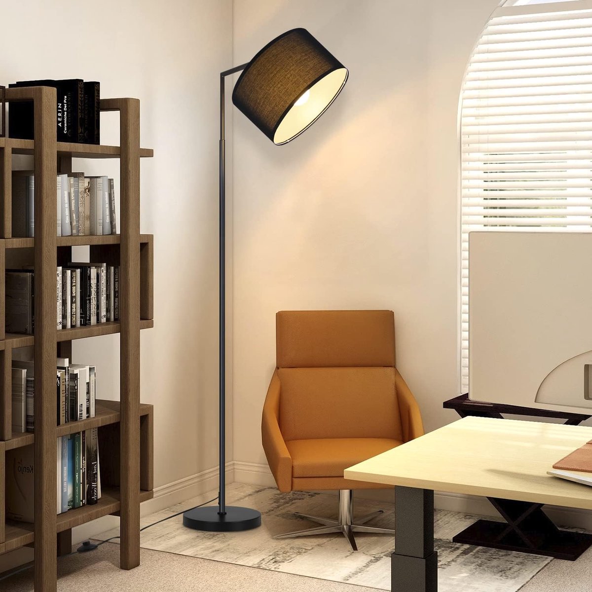 Glitzerlife Modern Booglamp Design - Zwart Vloerlamp thumbnail 4