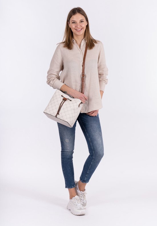 Tamaris Sac à main Sac à épaule Anastasia Shoulder Bag Ecru Beige Multicolore