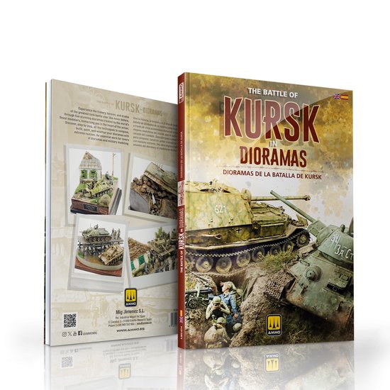 AMMO by Mig Jimenez Boek - MIG 6314 The Battle of Kursk in Dioramas - Modelbouw Handleiding voor WWII Tanks - Engelstalig Boek