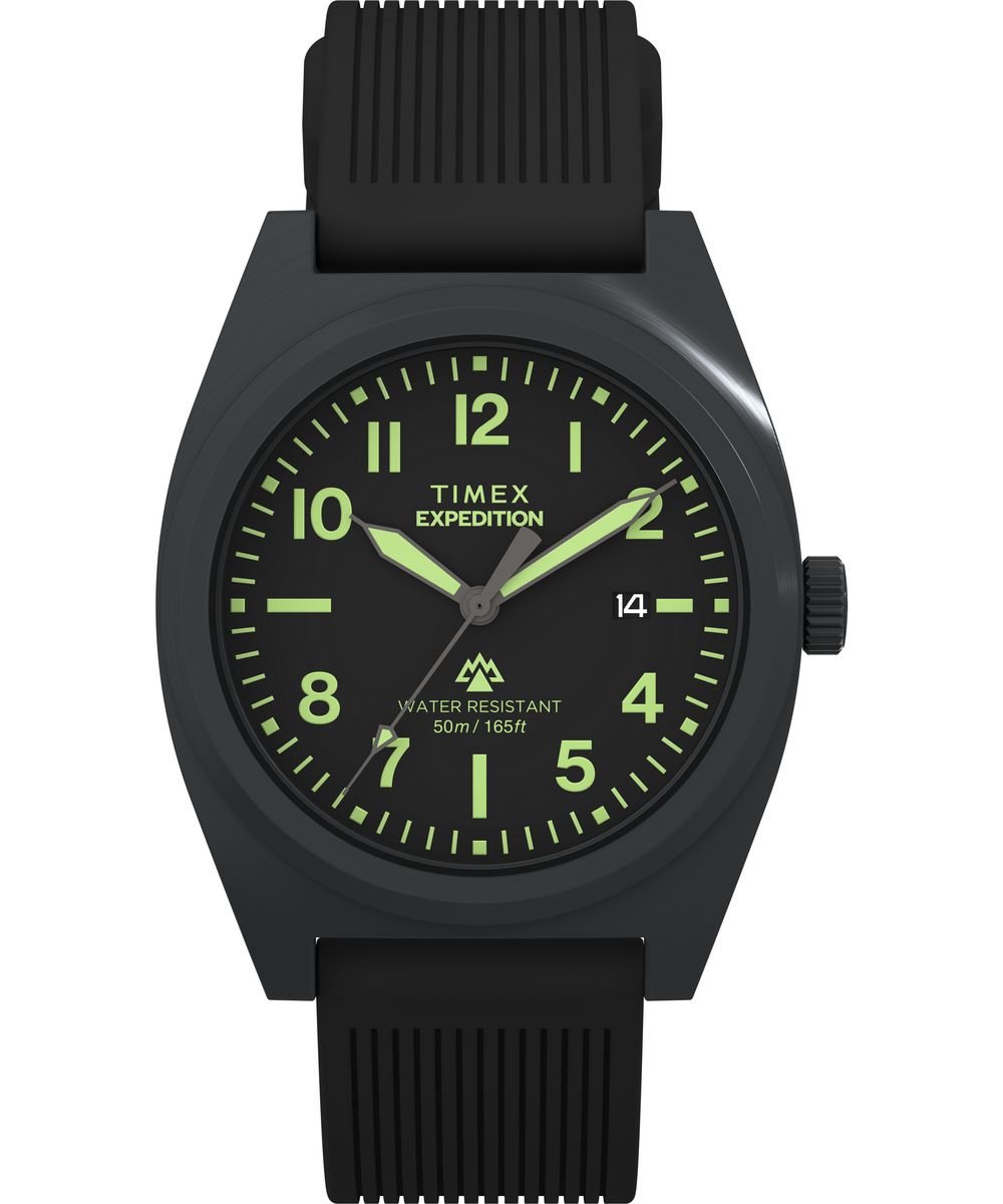 Timex Expedition North Capstone TW2Y18100 Horloge - Siliconen - Zwart - Ø 39 mm