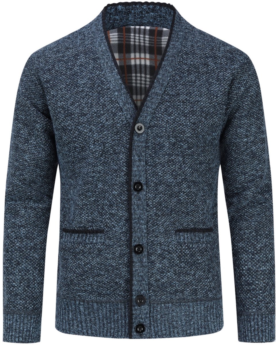 ALLTHEMEN Heren Gebreide Vest - Klassieke Knopen - XXL