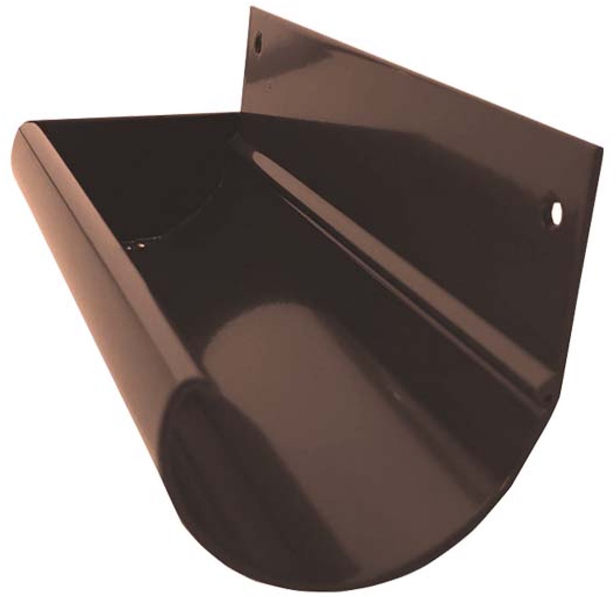 Renoplast® R50 aluminium gootbodems gooteinden links + rechts | Bruin | Dakgoten Regengoot Dakafvoer Randprofielen van plaatstaal | Tuinhuisje Carport Terras Balkon plug-in kanaal | goot voor dak