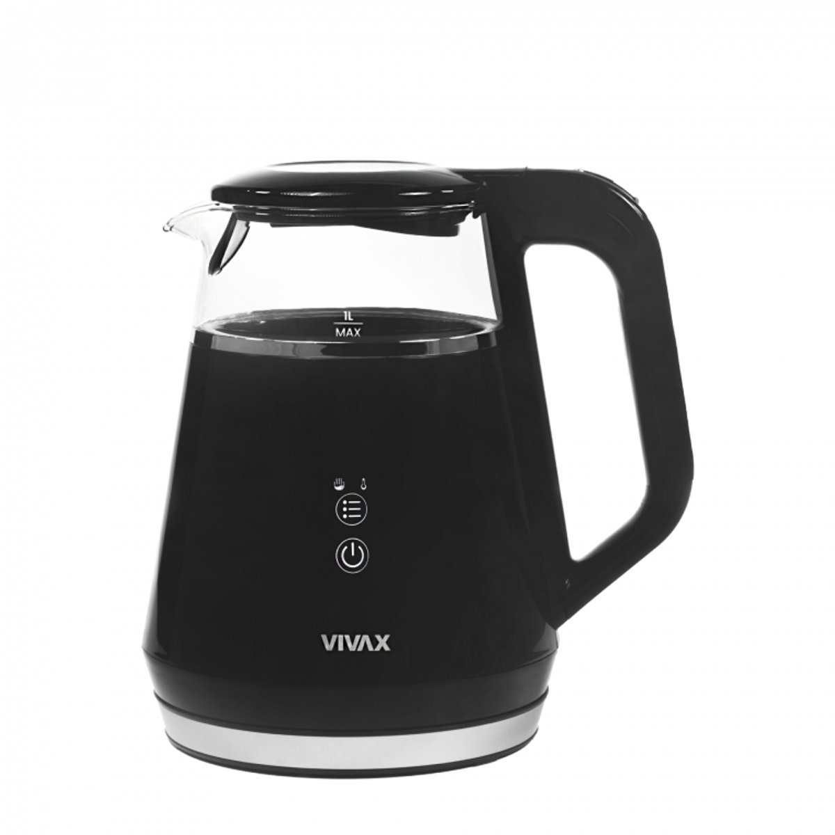 VIVAX waterkoker - Zwart - Retro - 1.5 Liter - 1100W