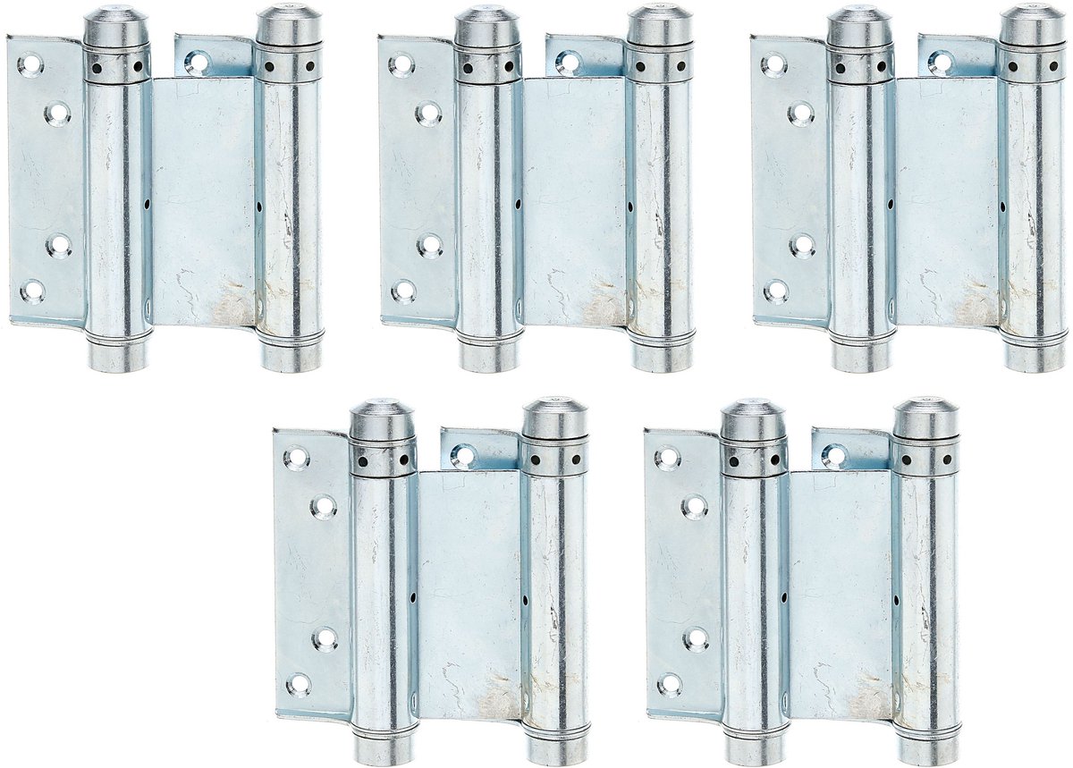 Alberts 852542 klapscharnier | elektrolytisch blauw verzinkt | hoogte 100 mm | Set van 5