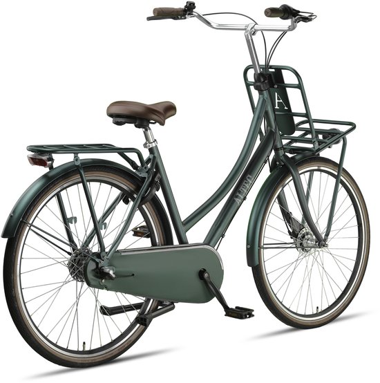 Altec Transportfiets dames Retro 28 Inch 53 cm Dames 3V Rollerbrake Bosgroen van Altec — afbeelding 3