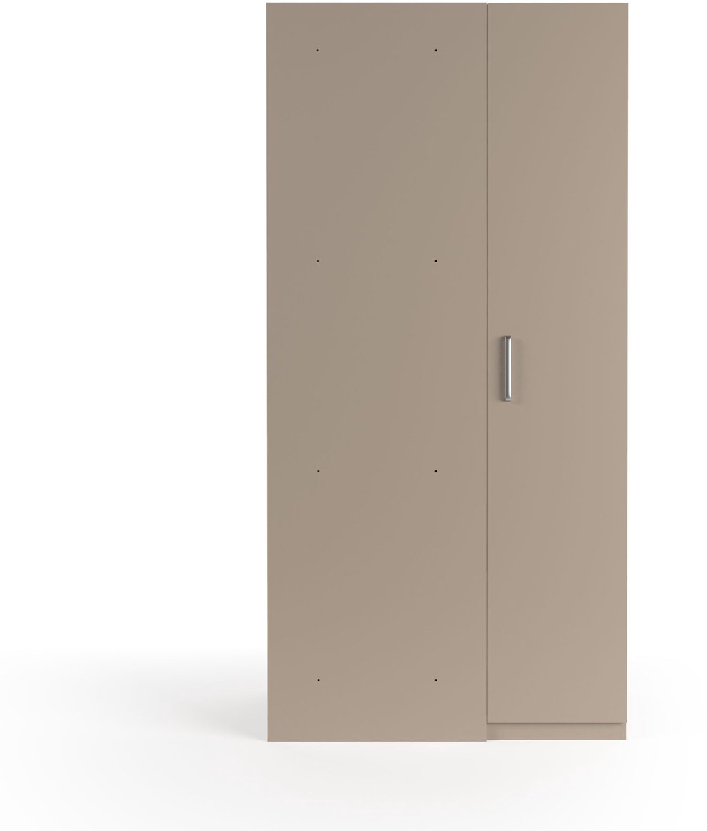 Wasophoogte® Opbergkast - Zijkast voor wasmachine kast - Module M2 - 700(D)*1150(B)*2350(H) mm - Taupe