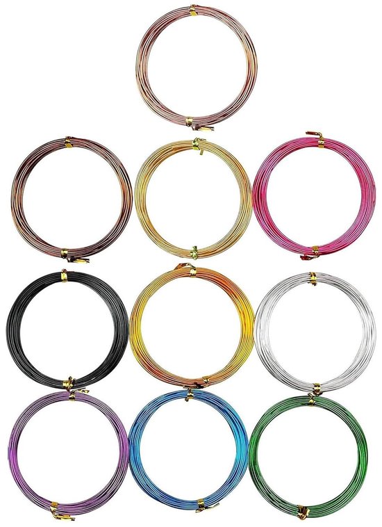 QUARKZMAN 16 Gauge Aluminum Craft Wire 1.5mm 30m Flexible Flexible