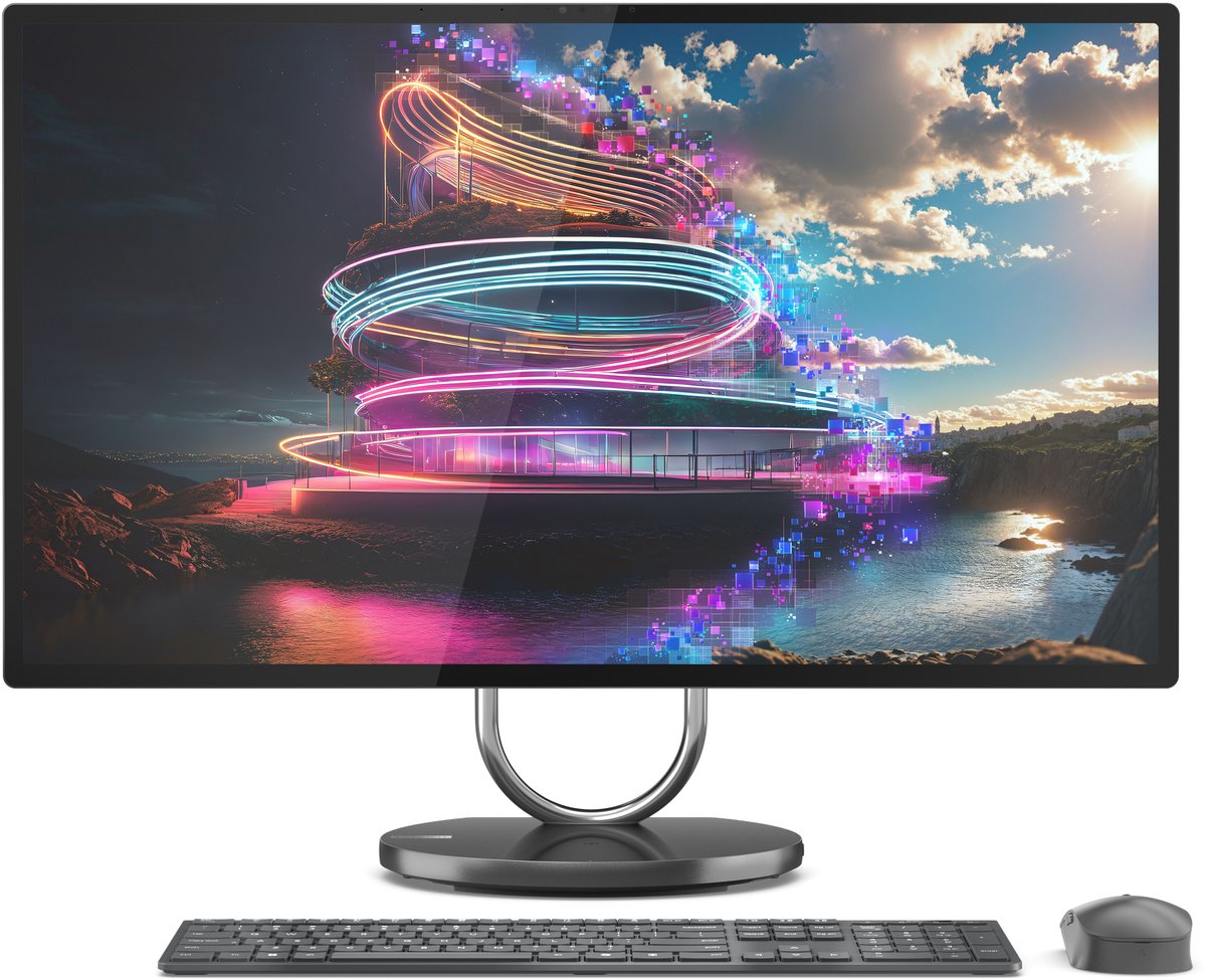 Lenovo Yoga AIO 32ILL10 Copilot+ PC Intel Core Ultra 7 258V 80 cm (31.5") 3840 x 2160 Pixels Alles-in-één-pc 32 GB LPDDR5x-SDRAM 1 TB SSD NVIDIA GeForce RTX 4050 Windows 11 Home Wi-Fi 7 (802.11be) Grijs
