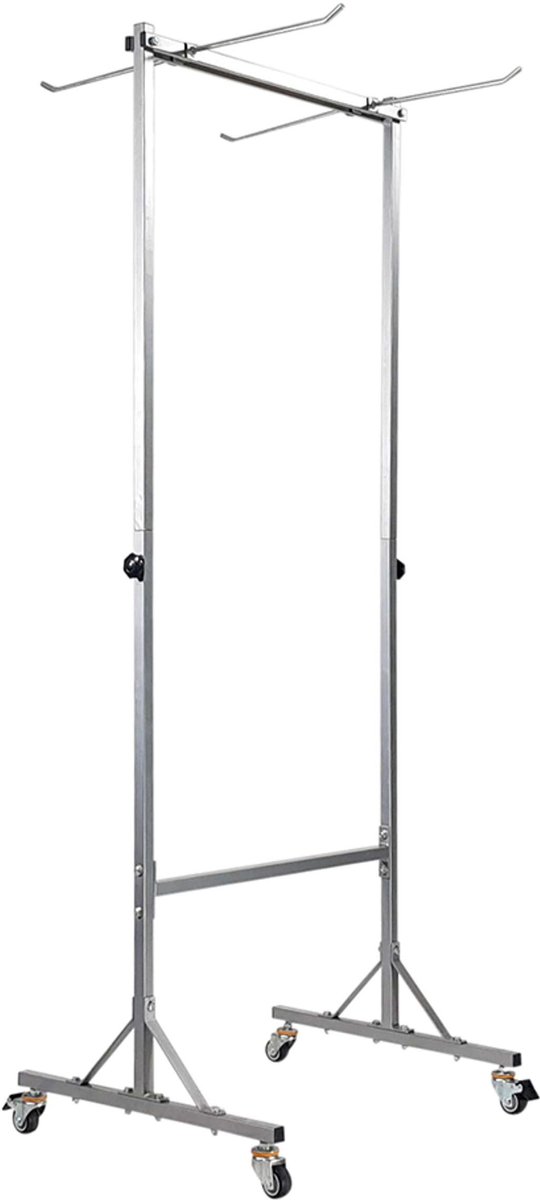 Tunturi - Fitnessmatten Transportkar - Opberghangrek - 190 x 80 x 60 cm - Grijs