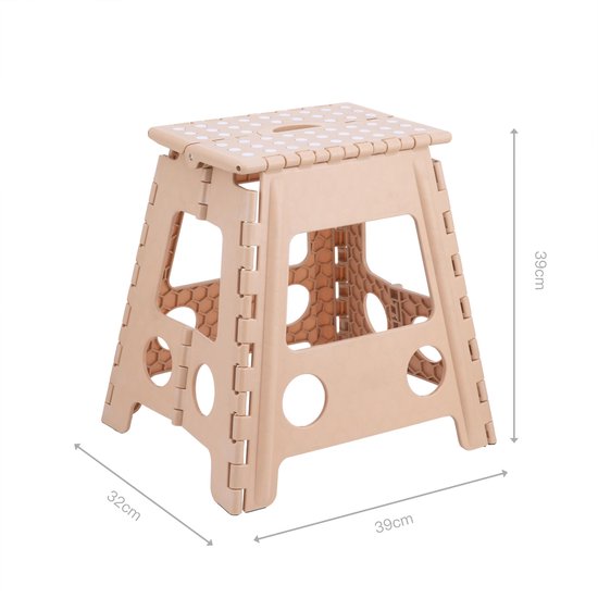 Opstapje inklapbaar - tot 150 kg - beige — afbeelding 3