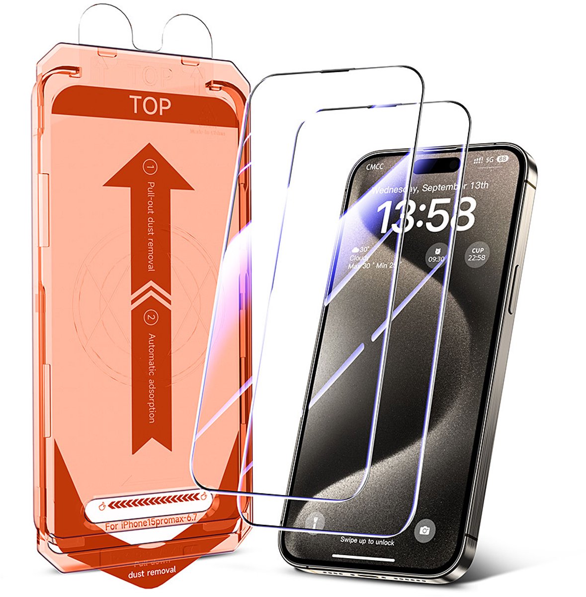 iPhone-17-Stofvrij-Magazijn-1-Stuk-Folie-Privacy-Bescherming-Herstelbaar