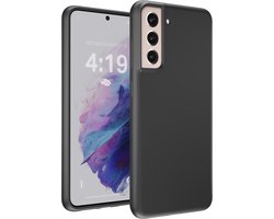Hoesje geschikt voor Samsung S21 hoes zwart - backcover - optimale bescherming - zwart