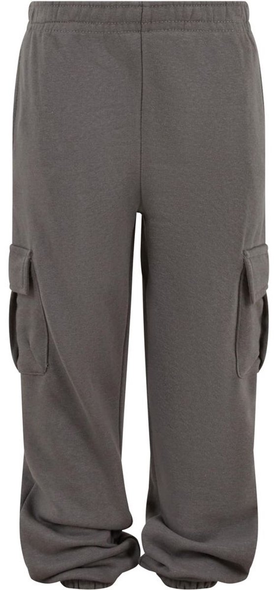 Urban Classics Light Terry Wide Kinder Cargobroek Kids 158/164 Grijs