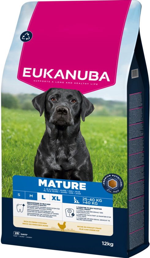 Eukanuba Life Care Dog Mature Large Hondenvoer Chicken 12 kg