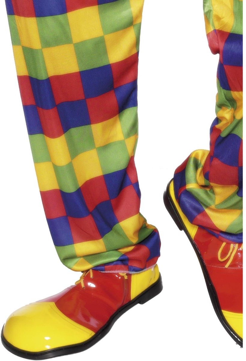 Clowns schoenen rood/geel - oversized shoes