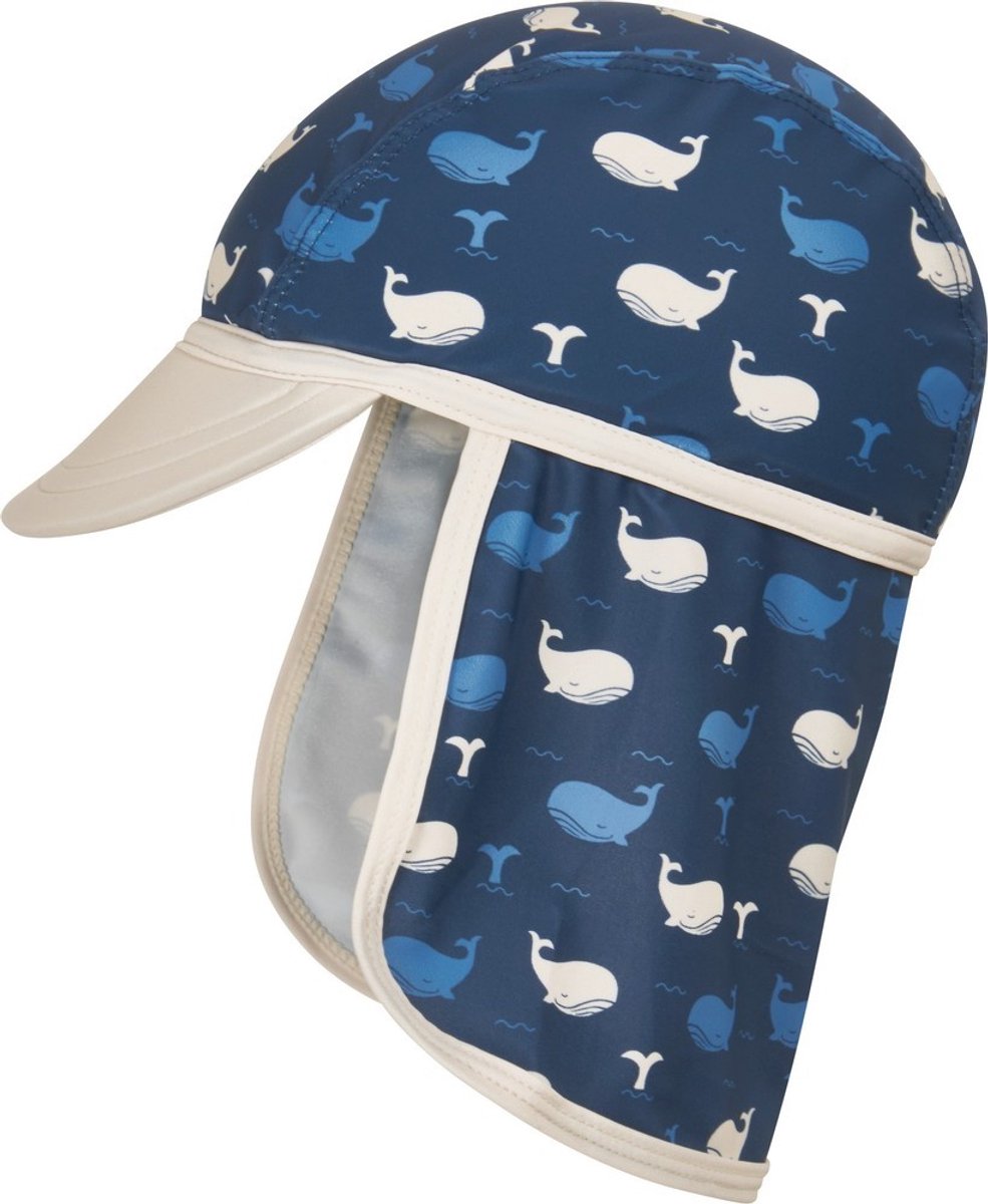 Playshoes Kinder UV-Schutz Muetze Wal Marine-51cm Blauw