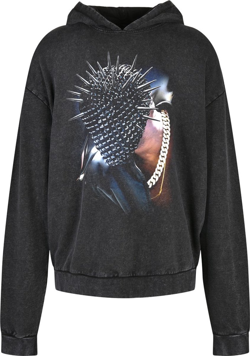 Mister Tee Thorned Mask Oversize Hoodie/trui M Zwart