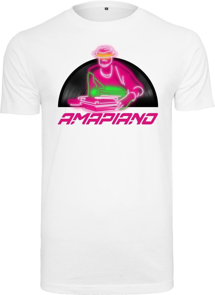 Mister Tee Amapiano Heren T-shirt S Wit