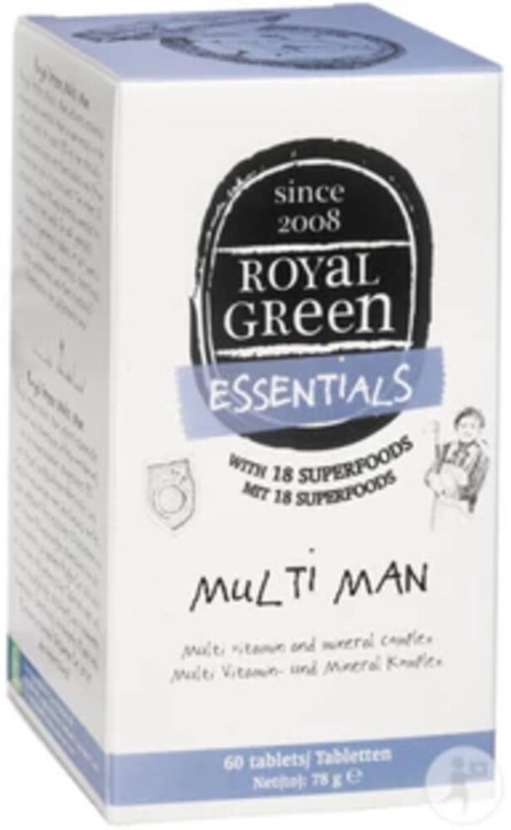 Royal Green Voedingssupplementen Royal Green Multi man 60tab