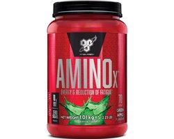 BSN Amino X – BCAA Poeder – Green Apple - Aminozuren Compleet - Suikervrij – 70 doseringen (1015 gram)
