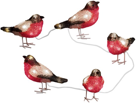 Konstsmide goudvinken lichtsnoer met LED - set van 5