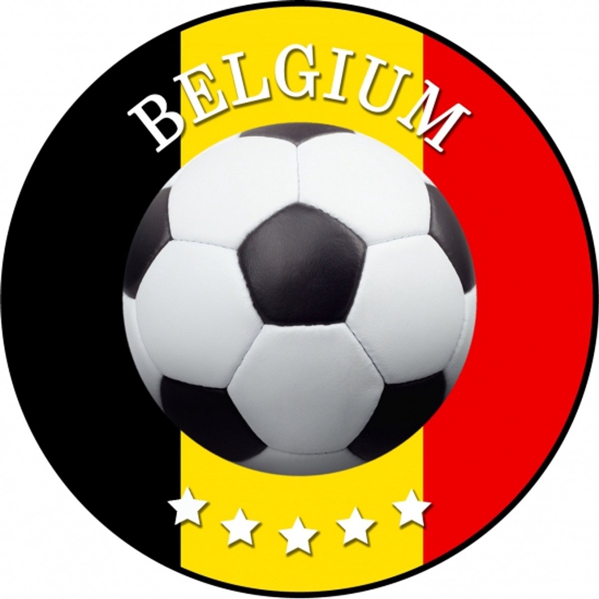 Bierviltjes Belgie - 75x stuks - voetbal - EK/WK versiering - onderzetter