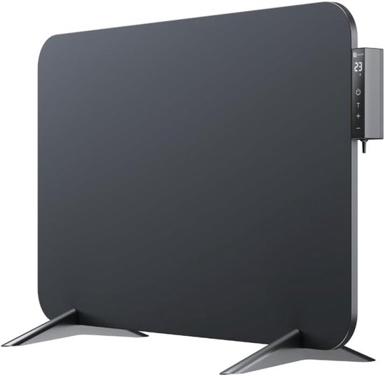 BR Bringer Infraroodverwarming, staand apparaat, 1000 watt, energiebesparend, mobiele elektrische verwarming met poten, op wielen, smart thermostaat, wifi en app, TÜV - Duits kwaliteitsmerk