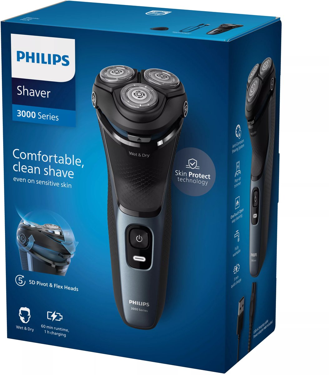 oplaadbaar elektrisch scheerapparaat - philips - S3144/00 - afbeelding 3