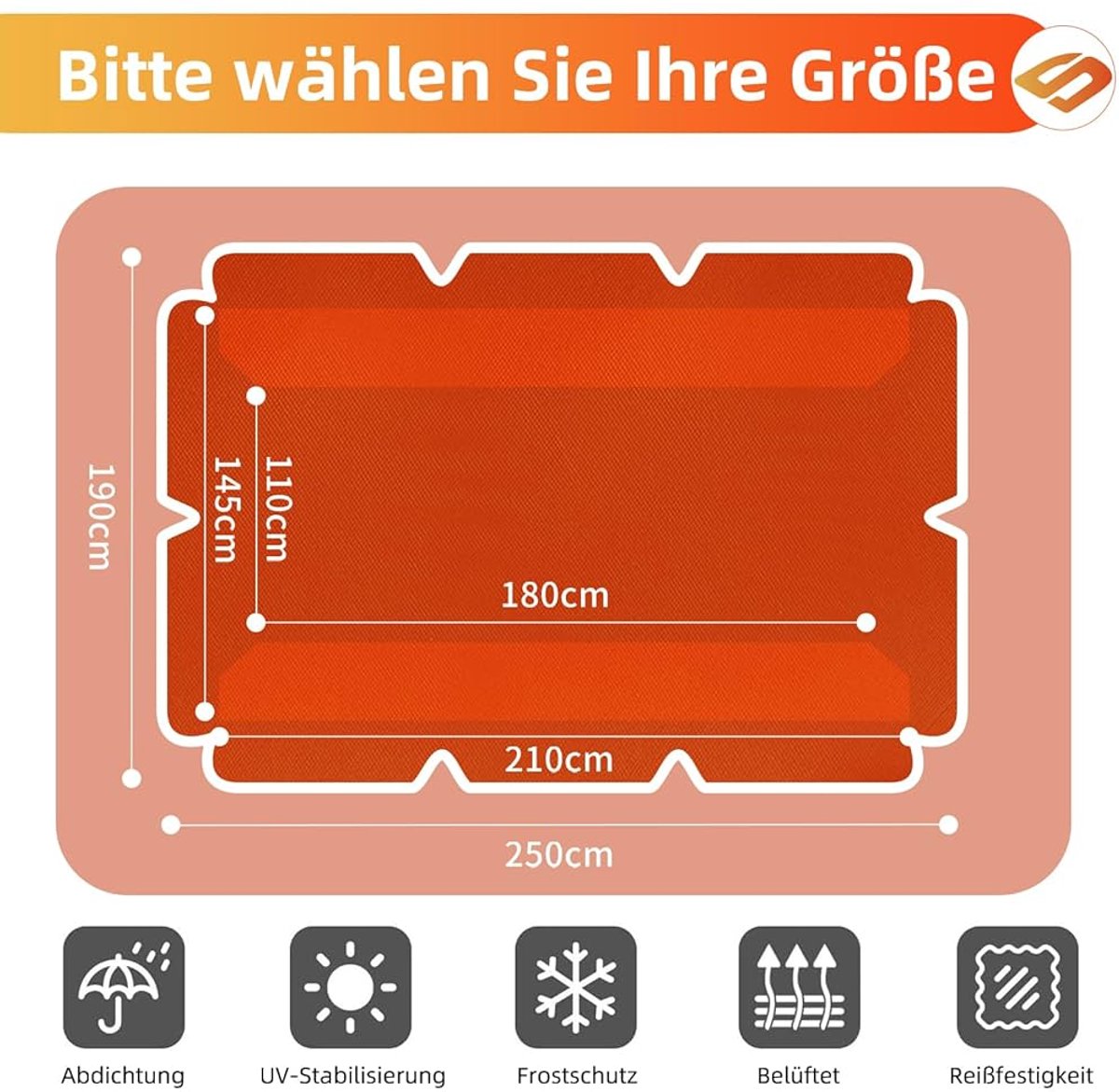 Tuinschommel Luifel - UV-bestendig en Waterdicht - 1 stuk - Polyester