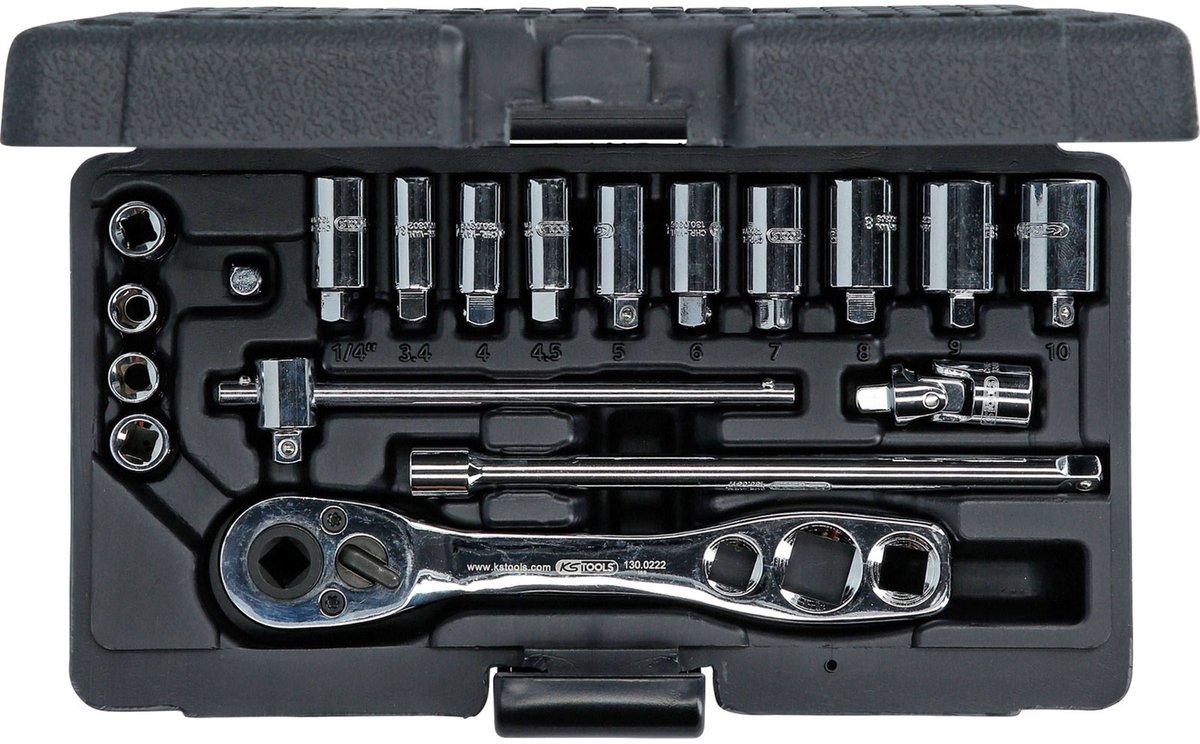 KS TOOLS Kälte-Klima-Steeksleutelset 19-delig - 130.0300