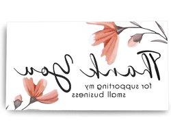 Allecto plus - Kleine Bedankkaartjes 100 stuks - Online Detailhandel Cadeauwinkel - 9 x 5 cm